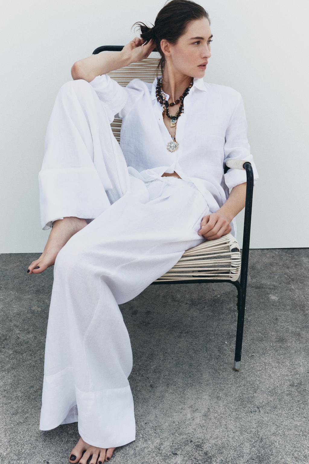 Last day 50%OFF🔥100% LINEN PALAZZO SET(Buy 2 Free Shipping)