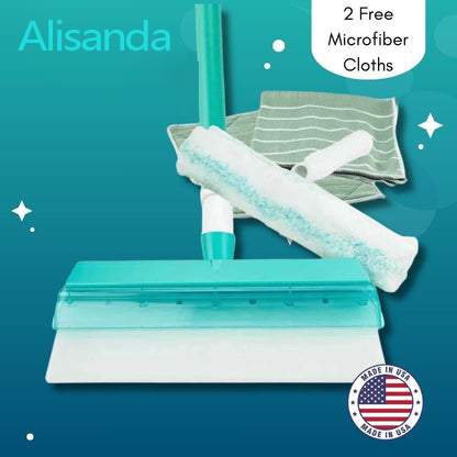🔥 Final 3 Hours: 60% OFF!🔥Alisanda Recyclable Silicone Window Squeegee Kit