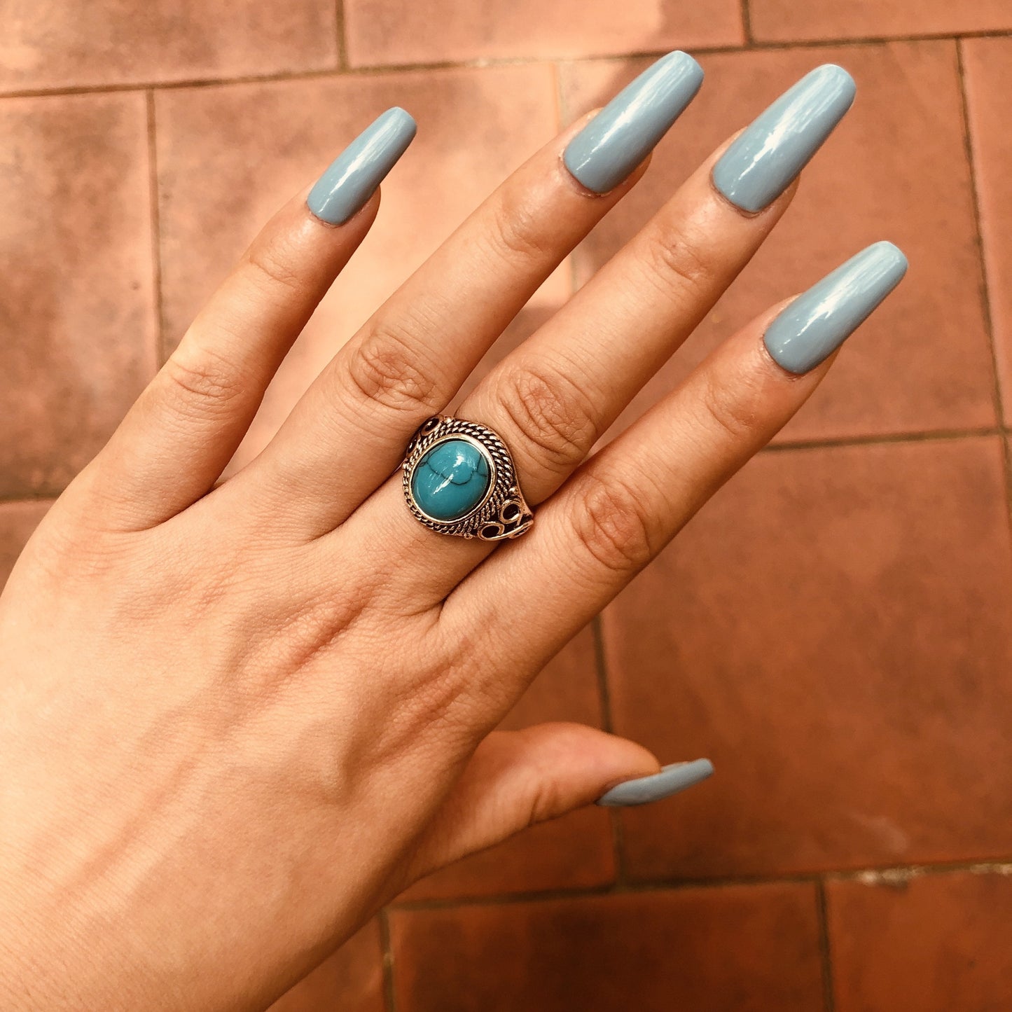 Women Vintage Turquoise Rings