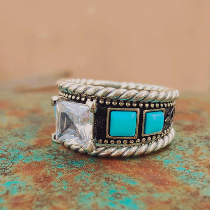 Sterling Silver Western Twist Band Ring