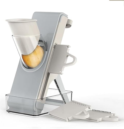 Last Day 50% OFF🔥-Eletronova Safe Mandoline Food Slicer, Vegetable Slicer for Kitchen, Mandoline Potato Slicer