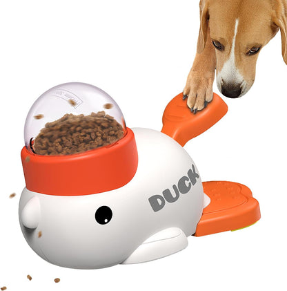 🎉Last Day 50% OFF⏰️ Puzzle Treat Dispenser, Interactive Duck-Shaped Enrichment Toy for Cats and Dogs