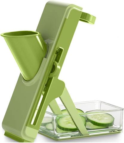 Last Day 50% OFF🔥-Eletronova Safe Mandoline Food Slicer, Vegetable Slicer for Kitchen, Mandoline Potato Slicer