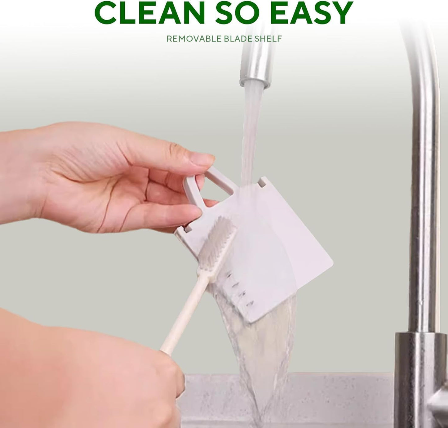 Last Day 50% OFF🔥-Eletronova Safe Mandoline Food Slicer, Vegetable Slicer for Kitchen, Mandoline Potato Slicer