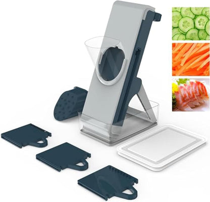 Last Day 50% OFF🔥-Eletronova Safe Mandoline Food Slicer, Vegetable Slicer for Kitchen, Mandoline Potato Slicer