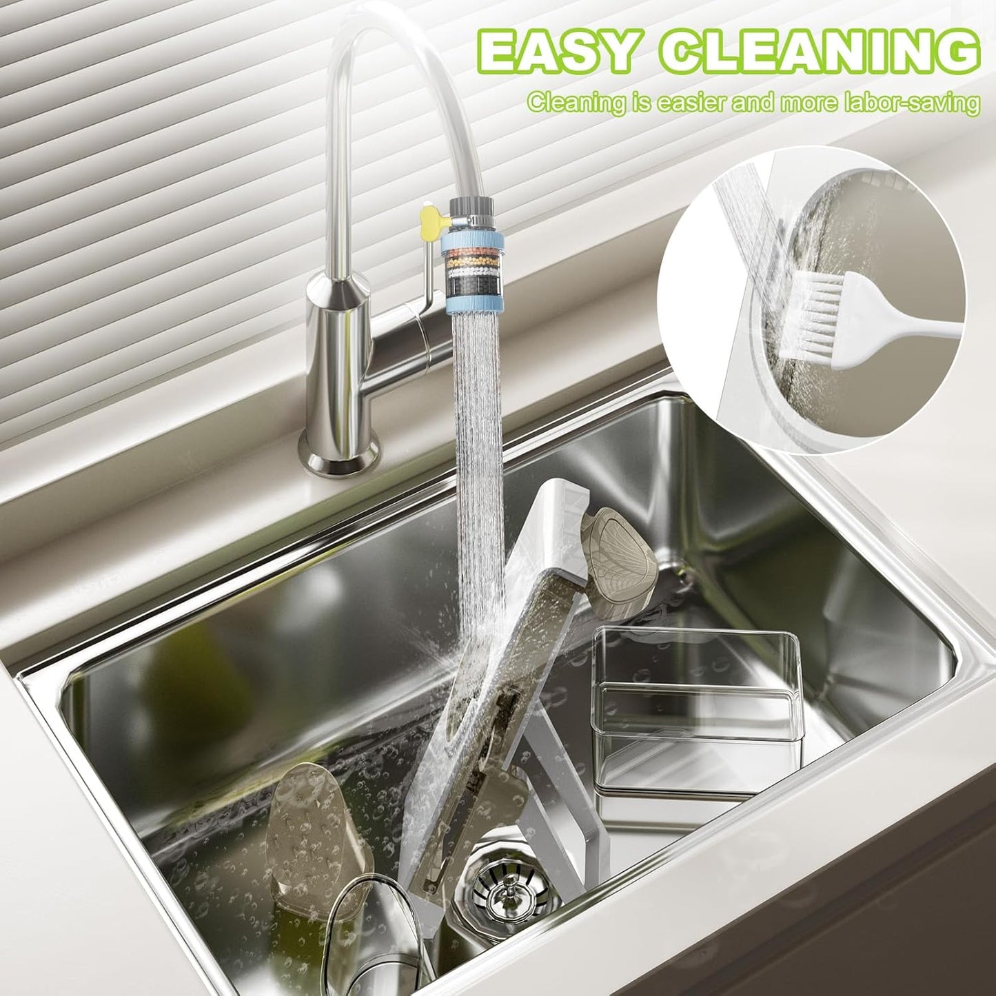 Last Day 50% OFF🔥-Eletronova Safe Mandoline Food Slicer, Vegetable Slicer for Kitchen, Mandoline Potato Slicer