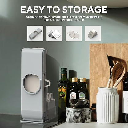 Last Day 50% OFF🔥-Eletronova Safe Mandoline Food Slicer, Vegetable Slicer for Kitchen, Mandoline Potato Slicer