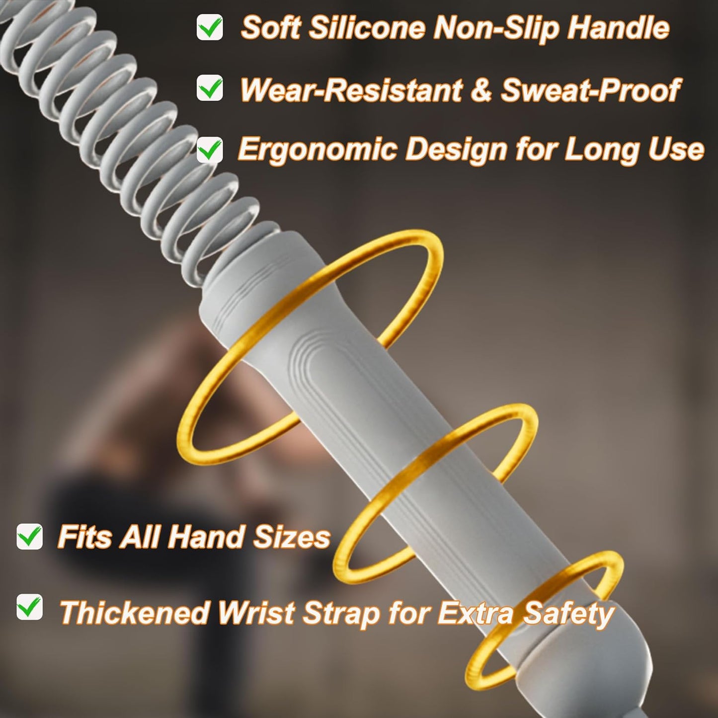 Ropeless Battle Ropes for Home Gym-Cordless Training Rope Fitness Equipment for Men & Women