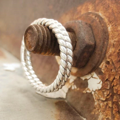 Sterling Silver Western Twist Band Ring
