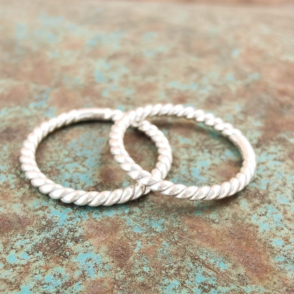 Sterling Silver Western Twist Band Ring