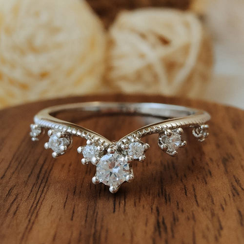 Sterling Silver Flower Vintage Band Ring