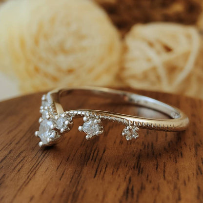 Sterling Silver Flower Vintage Band Ring