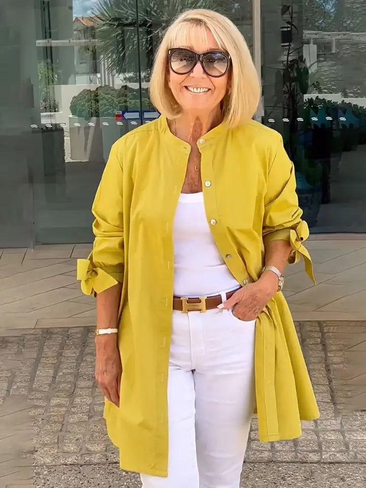 ⏰ LAST DAY SAVE 50% 💥2025 Shirt Jacket for Womens Button Down Shirts Cotton Long Sleeve