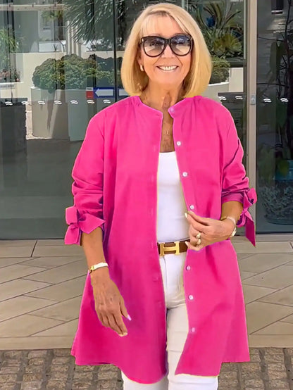 ⏰ LAST DAY SAVE 50% 💥2025 Shirt Jacket for Womens Button Down Shirts Cotton Long Sleeve