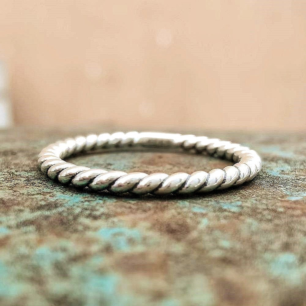 Sterling Silver Western Twist Band Ring