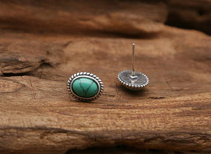 s925 sterling silver turquoise earring